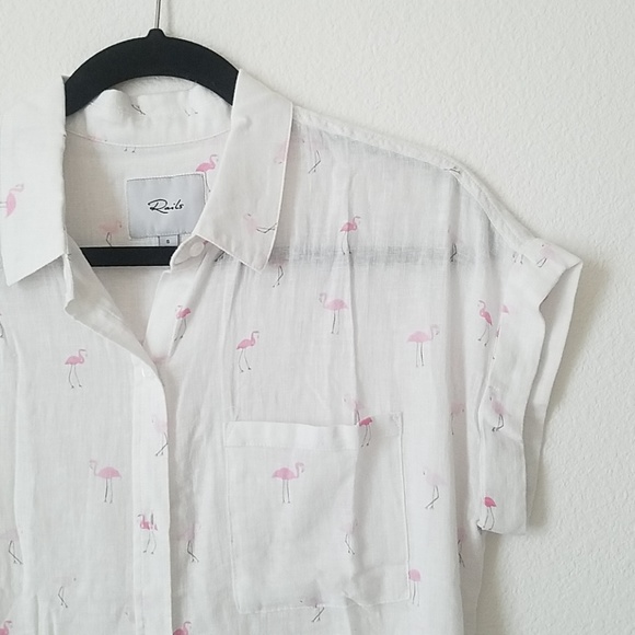Rails Whitney Flamingo Button Up - Picture 3 of 6
